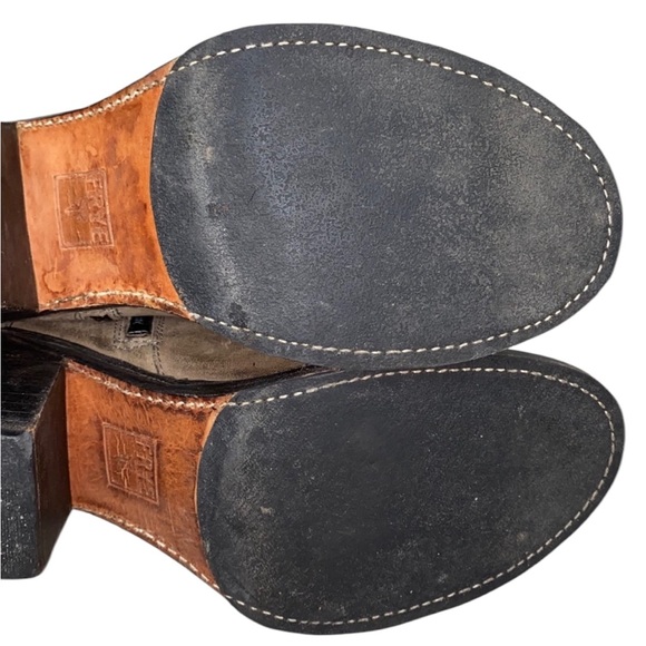 FRYE Carmen Tall Boots Size 8.5 Stone Tan Brown - Picture 13 of 16